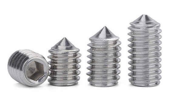 Customized 304 stainless steel set screw hexagonal machine meter screw headless screw GB78 1/2-13