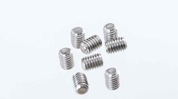 Customized 304 stainless steel inner hexagon flat end set screw headless top wire machine meter stop screw