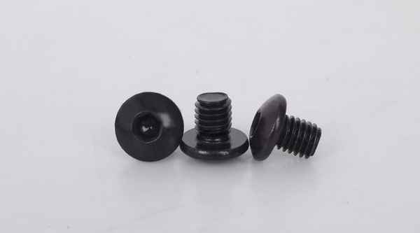 Customized black stainless steel large flat head inner six machine wire round head inner hexagon screw mushroom head screw 1/2-13