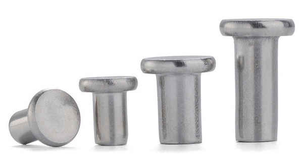 Production of 304 stainless steel rivets flat head solid rivets percussion flat cap Liuding 1/2-13 1/4-20