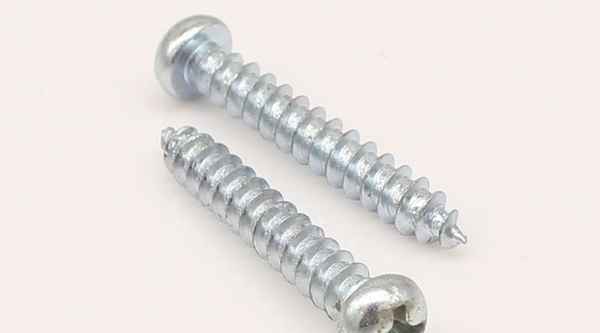 Customized blue and white zinc plus hard self-tapping screw pan head round head self-tapping plus hard screw disc round tapping