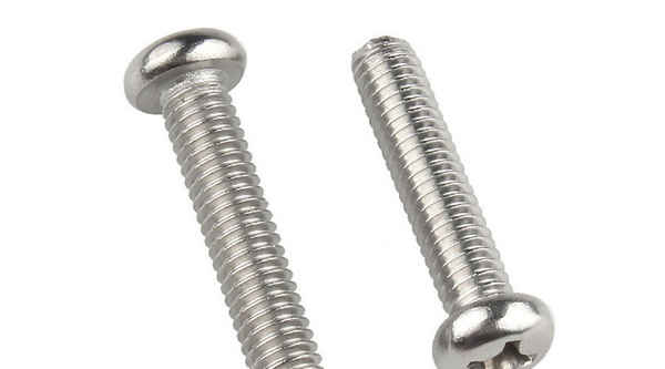 Customized 304 stainless steel cross round head machine wire screw PM pan head bolt machine tooth flat tail screw