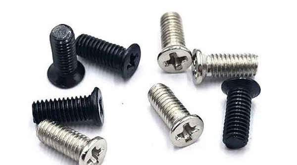 Production of small countersunk head screw black 304 stainless steel cross flat head screw small head electronic screw nut