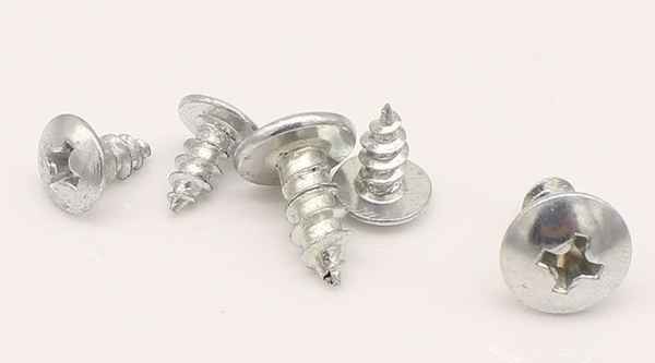 Production of white galvanized large flat head self-tapping screws umbrella mushroom head self-tapping screws