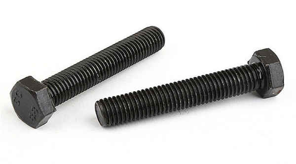 Supply 8.8 high-strength outer hexagon bolts, blackened screws, hardened screws, Wenzhou screws