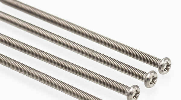 Processing 304 stainless steel PM pan head lengthening and slender machine screw GB818 5/8