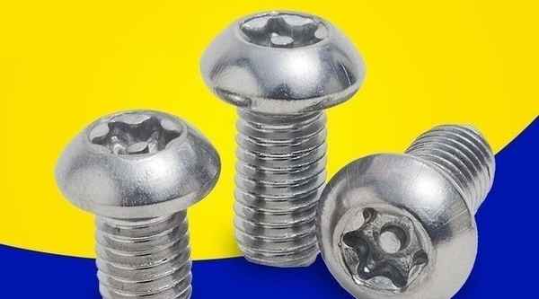 Customized 304 stainless steel anti-theft screw round head plum with needle with column core anti-theft screw bolt