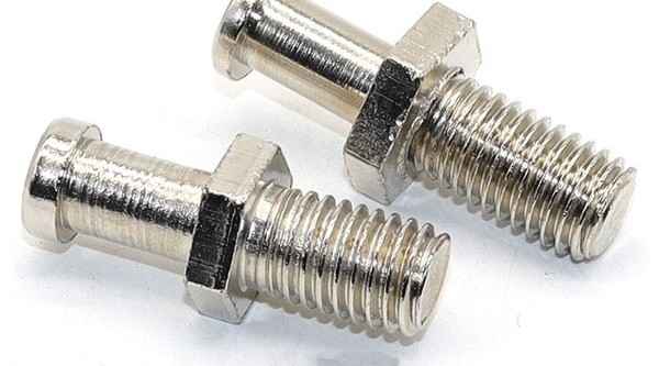 Non-standard round head short neck external hexagonal half-thread bolts Coarse thread half-thread screws 3/8 5/8