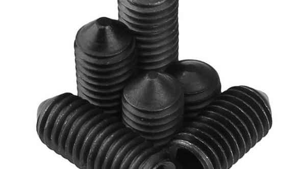 Processing 12.9 grade headless hexagon socket head screw pointed cone end set screw 3/8 5/8