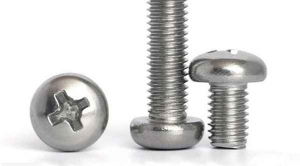 Wholesale 304 Stainless Steel Cross Pan Head Screws Small Half Round Head Machine Screws 3/4 1/4-20