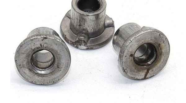 Non-standard round flat head rivet nuts non-threaded snap-in rivet nuts support a variety of styles