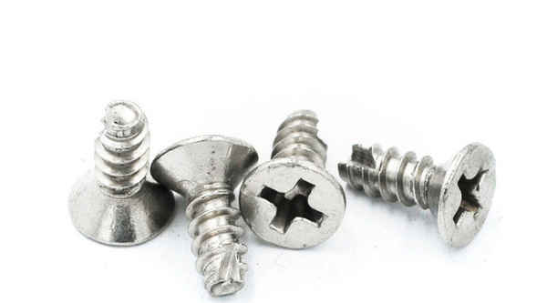 Processing cross countersunk head flat tail cutting tail self-tapping screw flat head slotted small screw toy screw 3/8