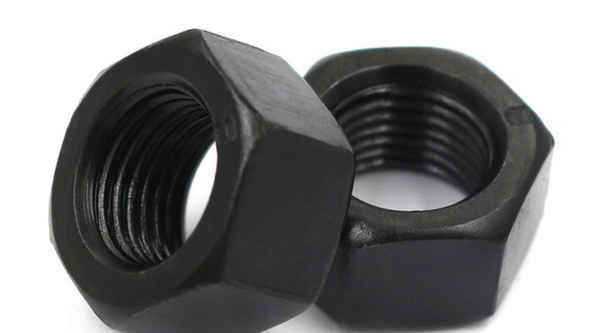 Customized 8.8 grade high-strength hexagonal nut 12.9 grade black fine tooth screw nut