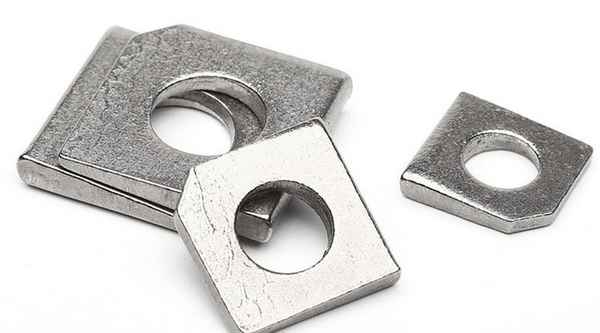 Wholesale square inclined gasket square inclined washer iron missing angle flat washer channel steel square inclined gasket 1/2-13