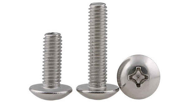 Customized 304 stainless steel large flat head machine screw mushroom head screw 3/4 1/4-20