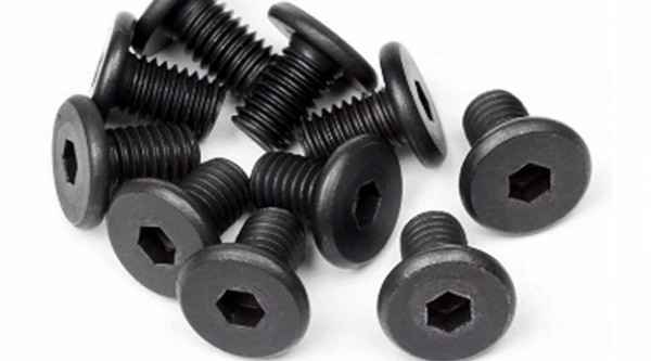 Non-standard black zinc flat head inner hexagon fixed special-shaped fastener stainless steel 304 screw