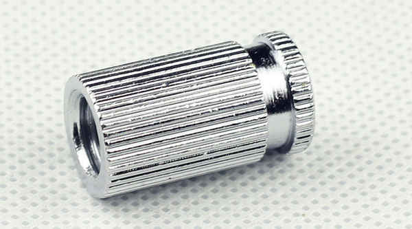 Customized with cover cylindrical nut external knurled non-standard fasteners white zinc plated 3/8