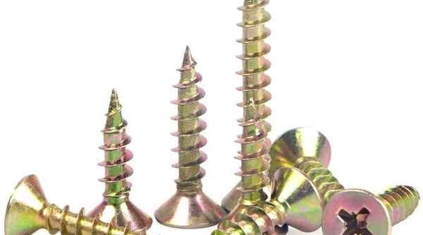 Supply hardened self-tapping screw color zinc fiber cross countersunk head screw dry wall nail wall board wood screw