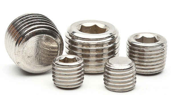 Customized 304 stainless steel inner hexagonal oil plug plug inner hexagonal wire plug pipe plug plug 3/4 1/4-20