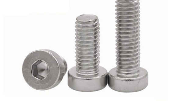 Customized 304 stainless steel thin head inner hexagon screw short head screw cylinder head bolt 3/4