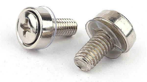 Customized Nickel Plated Crown Screw Cabinet Screw Three Combination Screw 3/4