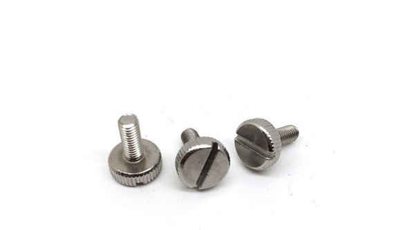 Supply stainless steel 304 knurled cylindrical head flat hand screw 3/4 5/8 1/2-13