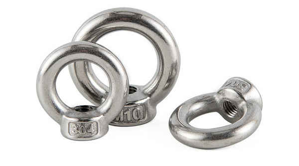 Production of 304 stainless steel lifting lug marine lifting ring screw nut lifting ring nut ring nut