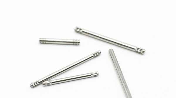 Stud screw centerless grinding knurled shaft toy axle fixed pin screw rod stainless steel tooth bar