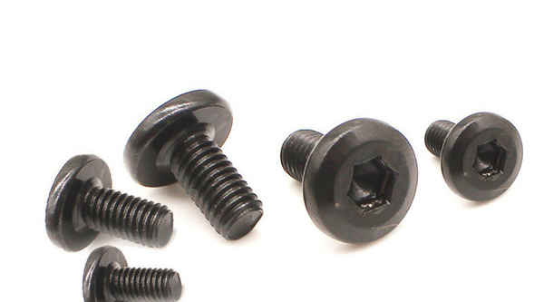 Wholesale Black Plated Chamfered Socket Flat Head Screws Bolts Furniture Screws 3/8