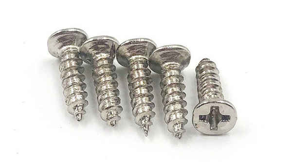 Wholesale 316 stainless steel cross countersunk head self-tapping screw GB846 flat head screw wood tooth screw 3/8