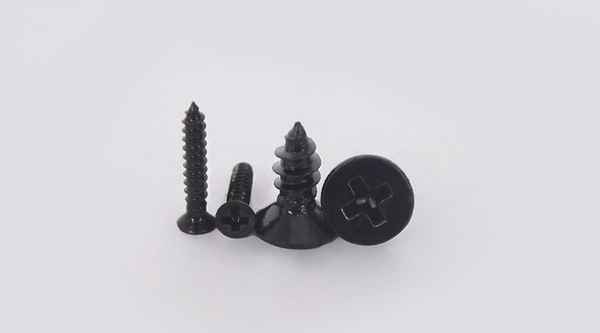 Customized home appliances cross countersunk head self-tapping screws black SUS 304 stainless steel self-tapping 1/2-13