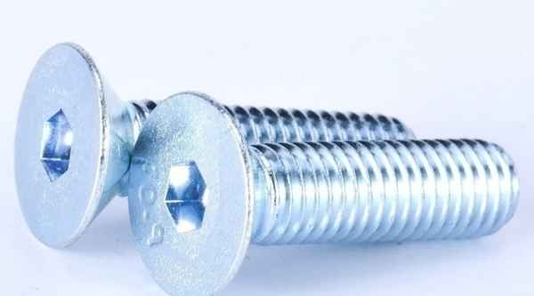 Production of 10.9 grade galvanized countersunk head hex socket head screw flat head hex socket head bolt 3/8