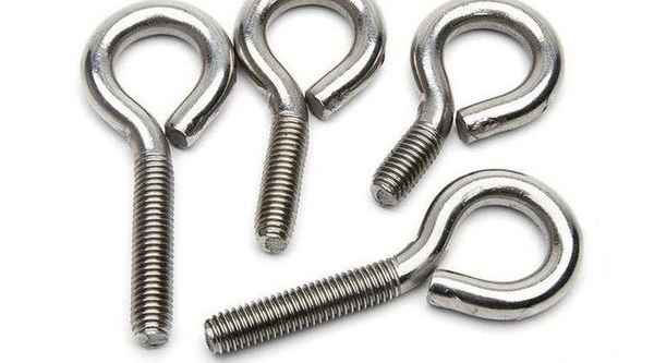 Processing 304 stainless steel sheep eye screw closed hook with ring screw ring screw 1/2-13