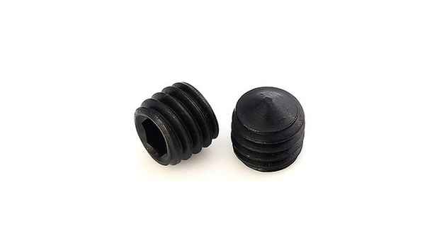 Customized 12.9 grade black machine meter black headless hexagon socket head screw cone end tightening