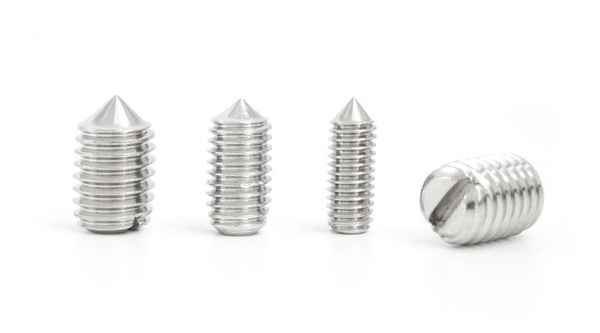 Supply 304 stainless steel GB71 one-word machine meter slotted top wire set screw 1/2-13 1/4-20