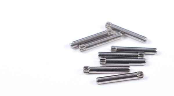 Straight-grain flower shaft stainless steel rubbing flower pin knurling pin positioning shaft single tooth flower branch