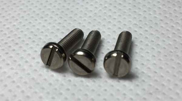 Wholesale Titanium Screws Cylindrical Head Slotted Bolts DIN84 Pure Titanium GR2 TA2