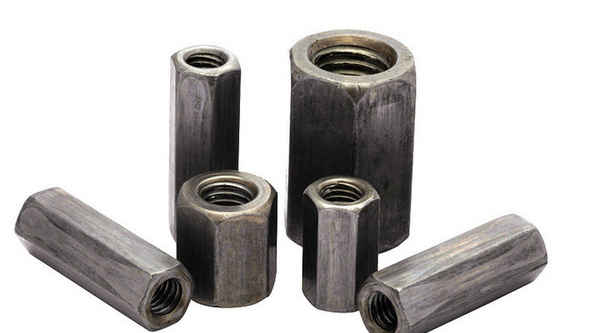 Wholesale iron color hexagonal lengthened thickened nut screw rod joint connecting nut welding nut