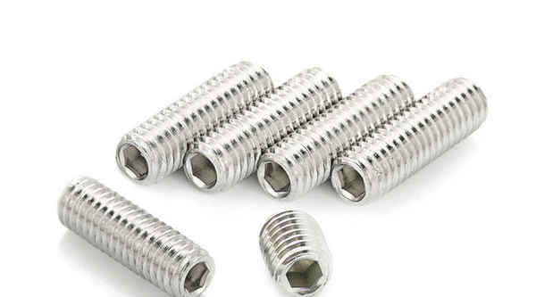 Customized 304 stainless steel inner hexagon flat end set screw machine meter screw top wire 5/8