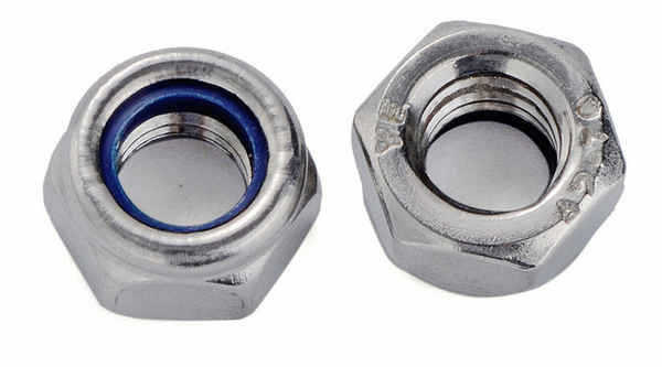 Wholesale 304 stainless steel Anglo-American nylon lock nut self-locking nut inch self-locking nut