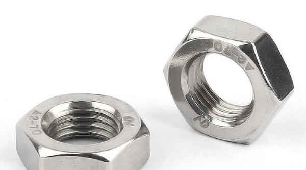 Customized 201 stainless steel outer hexagon nut GB6172 thin nut hexagonal nut coarse tooth nut