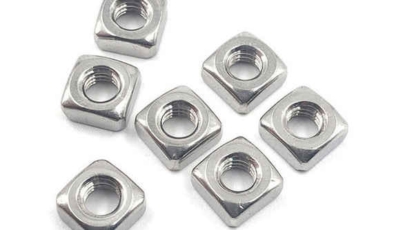 Customized 304 stainless steel square nut DIN557 304 stainless steel square nut 3/8