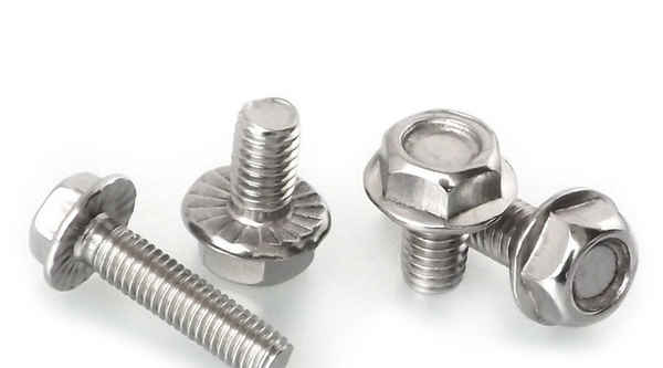 Customized 304 stainless steel outer hexagonal concave brain with tooth flange bolts screws