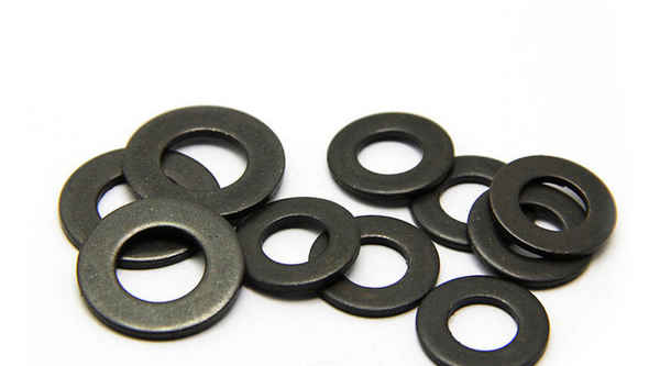 Customized black 304 stainless steel flat gasket plated black zinc metal flat washer washer meson