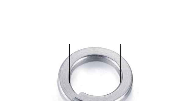 Customized 304 stainless steel spring washer washer open spring washer elastic metal pad 1/2-13