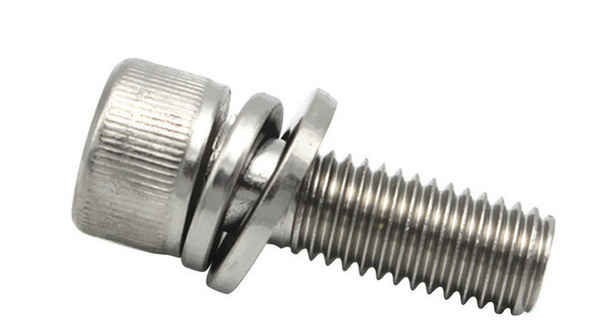 Production of 304 stainless steel hexagon socket three combination screws 3/8 5/8 1/4-20