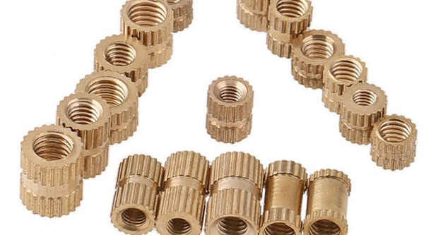 Custom injection molded copper nut copper knurled nut copper flower mother 5/8 1/2-13