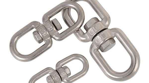 Production of 304 stainless steel rotating ring 8-character swivel connecting ring chain buckle ring universal ring 3/4