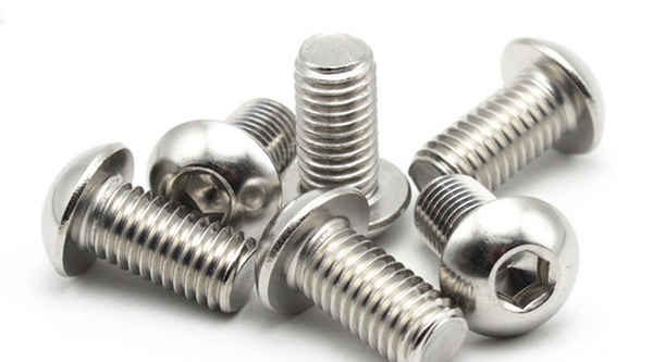 Customized 304 stainless steel half round head screw mushroom head pan head inner hexagon round cup bolt 1/2-13 1/4-20