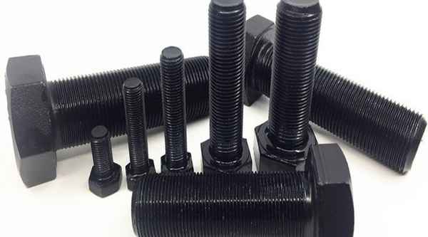 Production of 12.9 grade full buckle fine thread bolts fine buckle outer hexagon auto parts screws through black 5/8